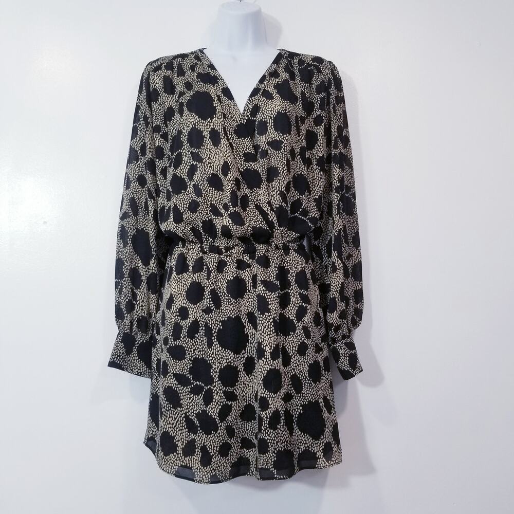 Parker Women size XS  V-Neck Long Sleeves Printed Mini Dress